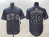 Men's New York Mets #20 Pete Alonso Grey 2024 City Connect Cool Base Stitched Jersey,baseball caps,new era cap wholesale,wholesale hats
